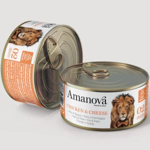 Lata Amanova - Pollo y Queso (Caldo) 70gr