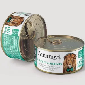 Lata Amanova - Pollo y Gambas (Gelatina) 70gr