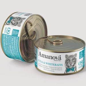 Lata Amanova - Atún y Anchoveta (Caldo) 70gr