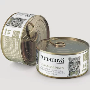 Lata Amanova - Atún y Sardinas (Gelatina) 70gr