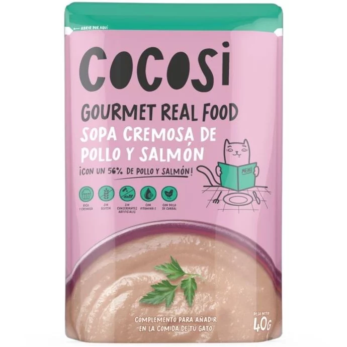 Cocosi - Sopa Cremosa de Pollo y Salmón 40gr