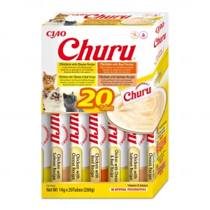 Pack 20uds Churu para Gato - Pollo y Ternera Variados