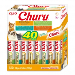 Pack 40uds Churu para Gato - Pollo Variados