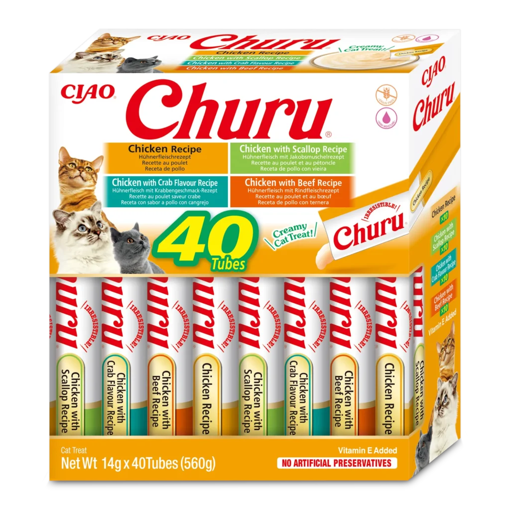 Pack 40uds Churu para Gato - Pollo Variados